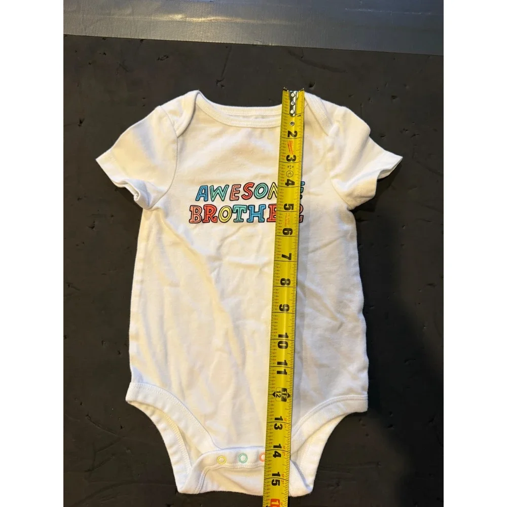 Baby Boy Bodysuit Lot 3pc 